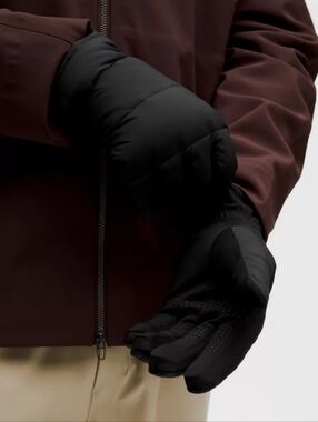 lululemon Wunder Puff Gloves Men's XL Black